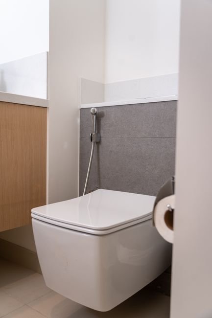 WC moderne avec toilette murale